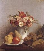 Henri Fantin-Latour Flowers and fruit oil painting on canvas